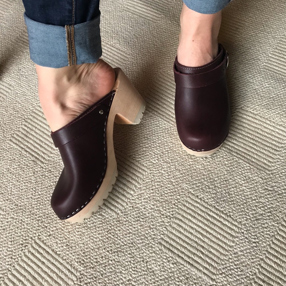 High Heel Clog Tractor Sole Lotta from Stockholm